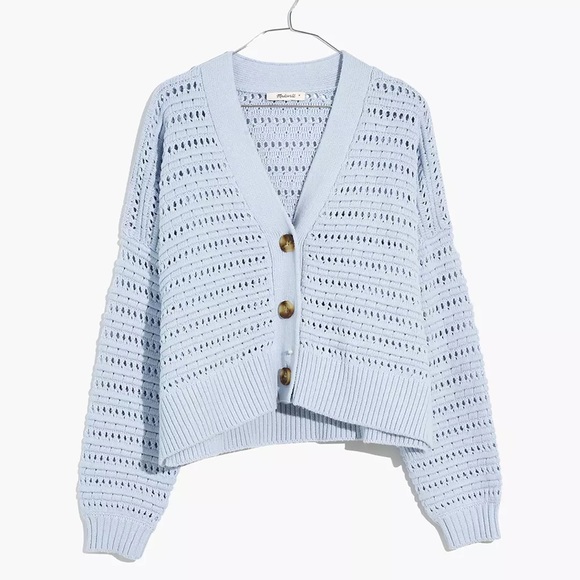 Madewell Sweaters - Madewell Tanfield Open-Stitch Cardigan Sweater